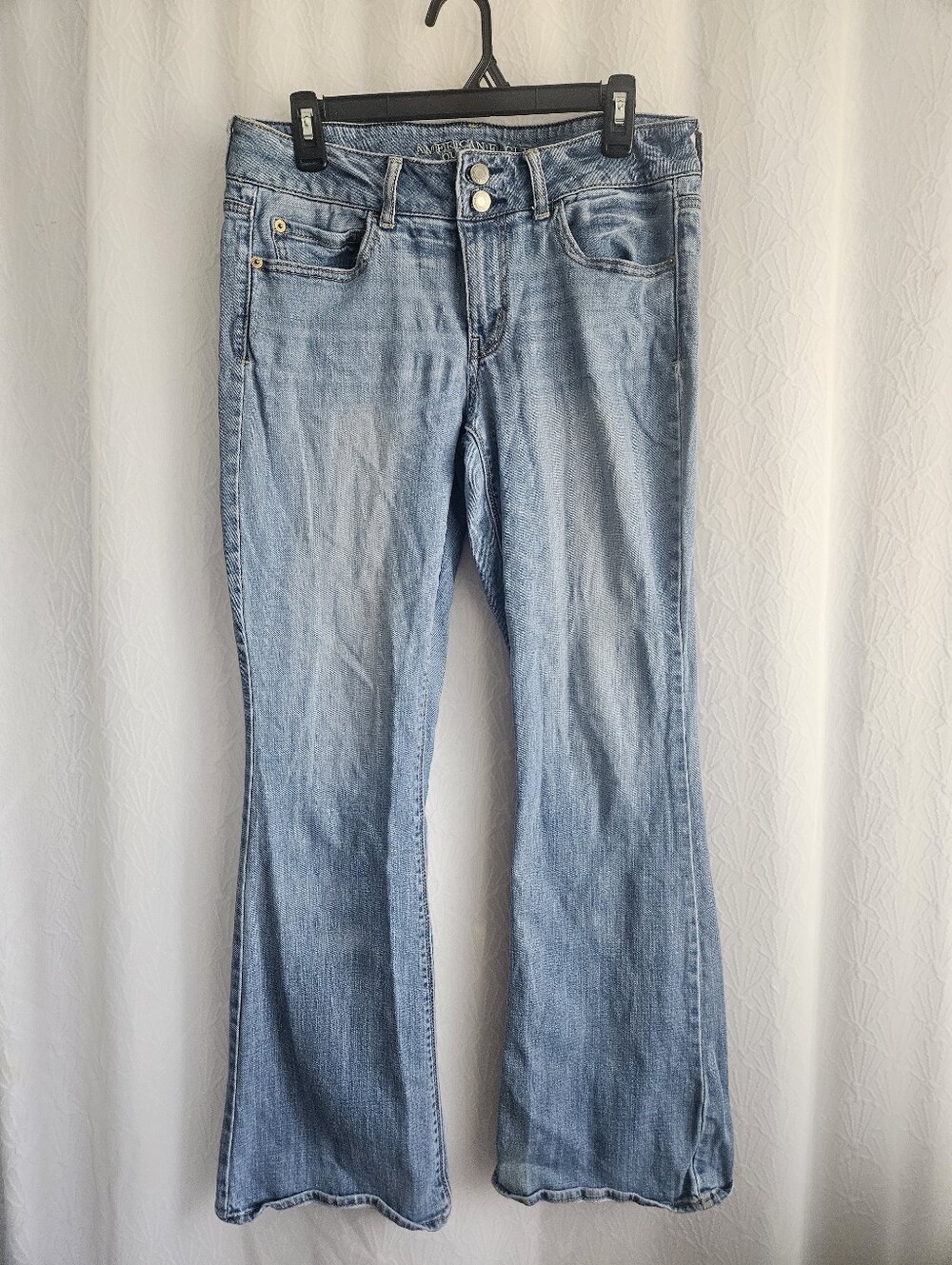 Y2K American Eagle Outfitters Artist Stretch Flare Jeans 12 Reg.